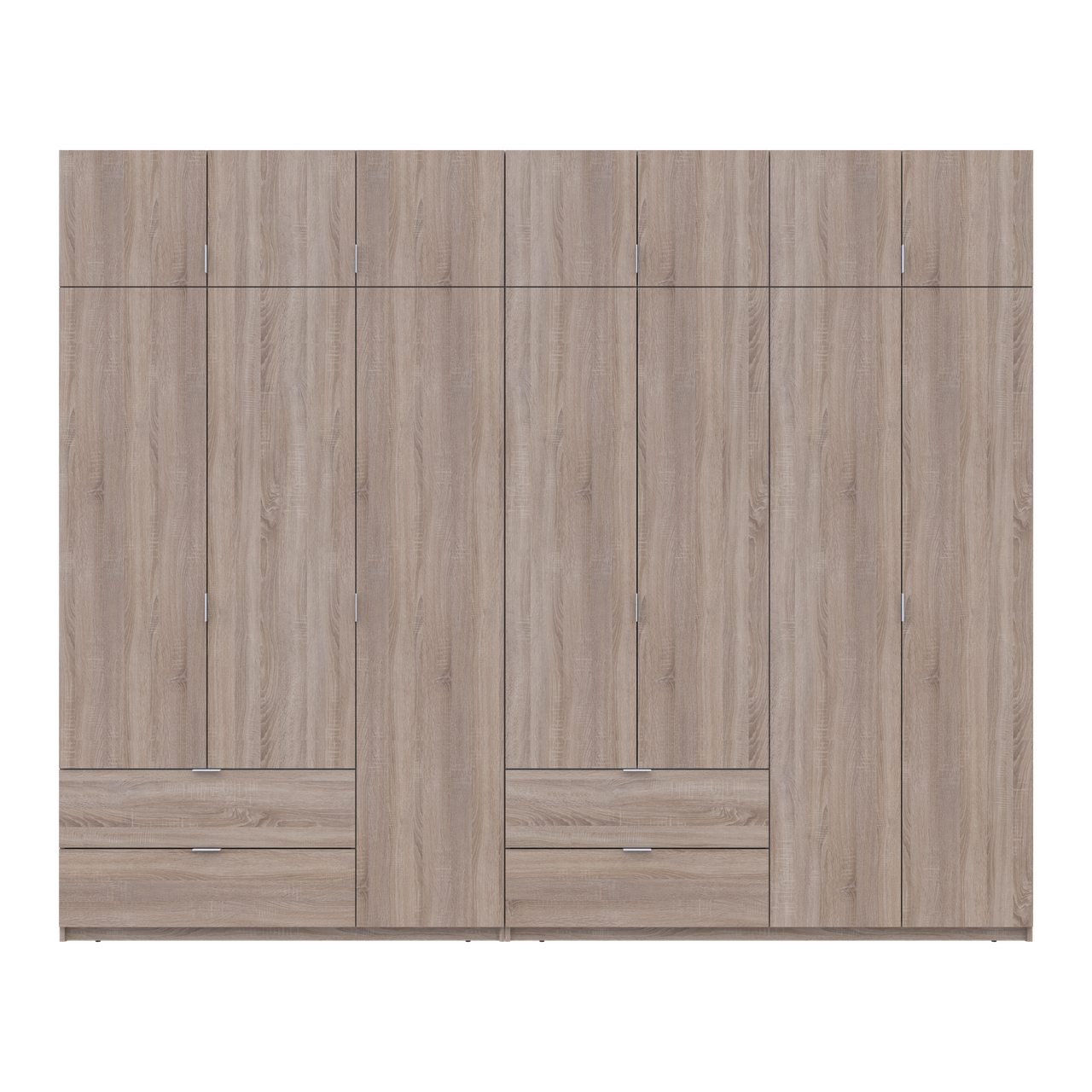 Розпашна Шафа для одягу Doros Лукас Дуб сонома 3+4 ДСП 295х50х240 (42005123) 4