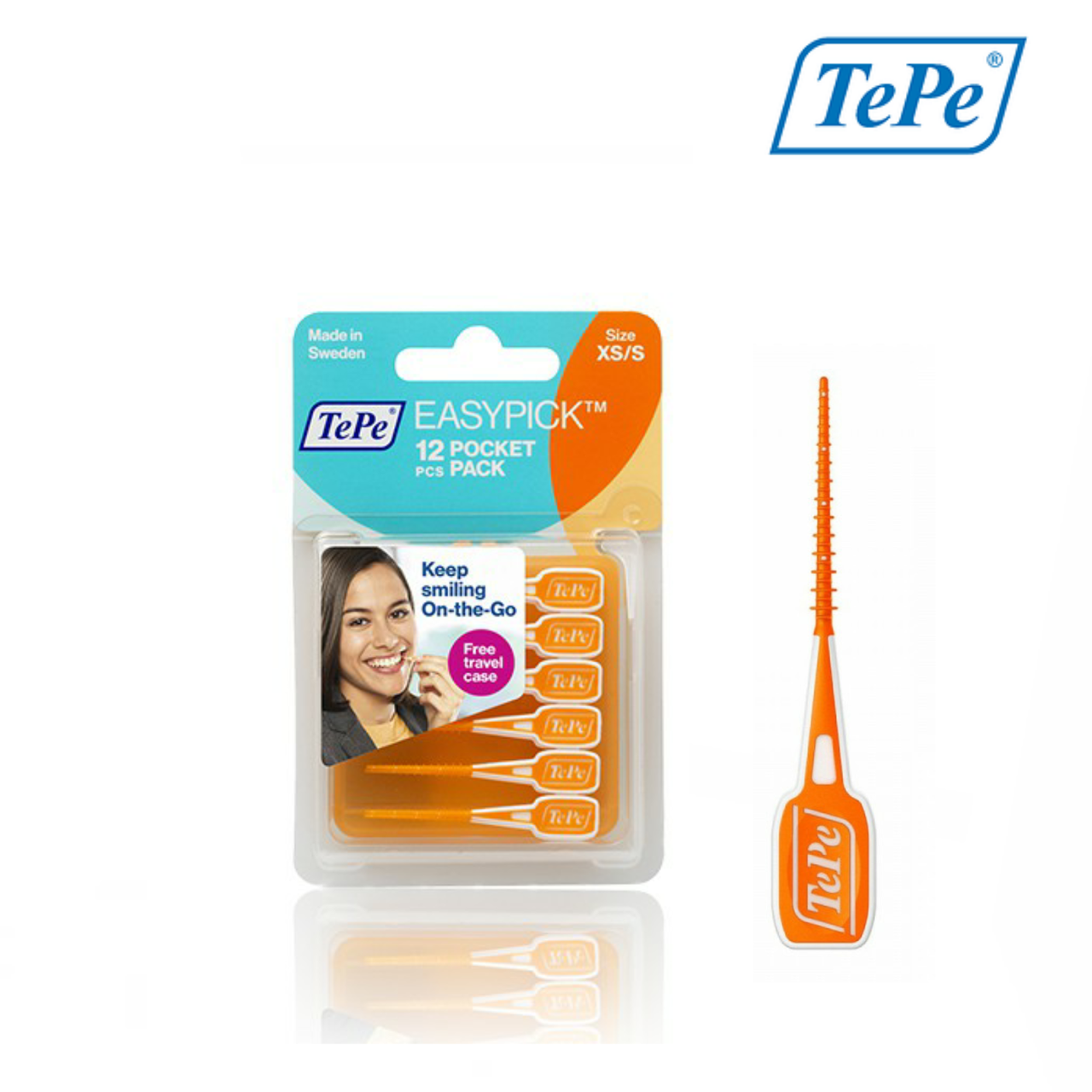 

Зубочистки TePe EasyPick (XS/S), 12 шт. с кейсом