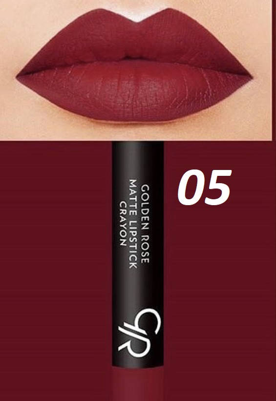 

Матовая помада-карандаш для губ Golden Rose Matte Lipstick Crayon 5