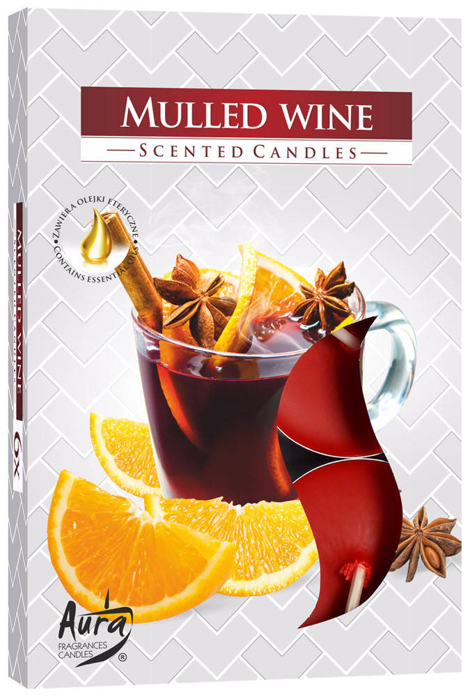 

Ароматические свечи-таблетки BISPOL p15-195 "Глинтвейн", Бордовый