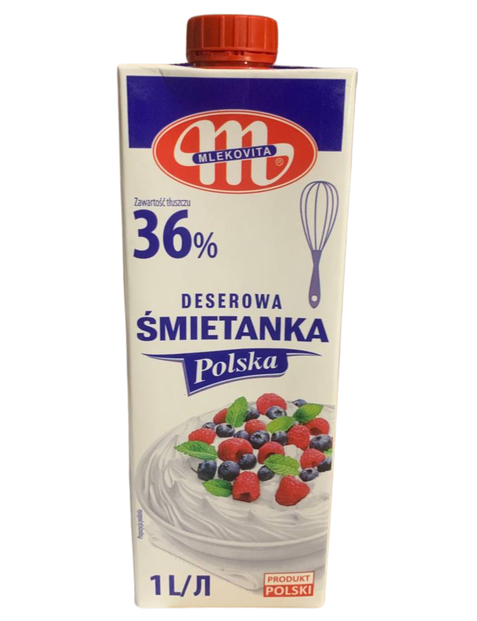 

Сливки польские Mlekovita 36% 1л