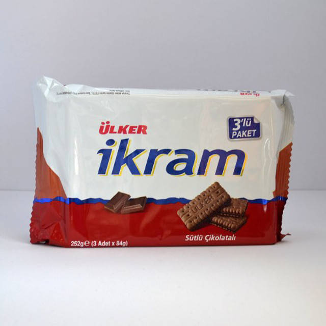 

Печенье с шоколадным кремом 3х 84 г. ULKER ikram