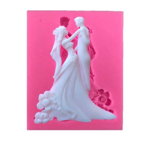 

Молд кондитерский "Жених с невестой" - размер молда 10*8,5см, силикон