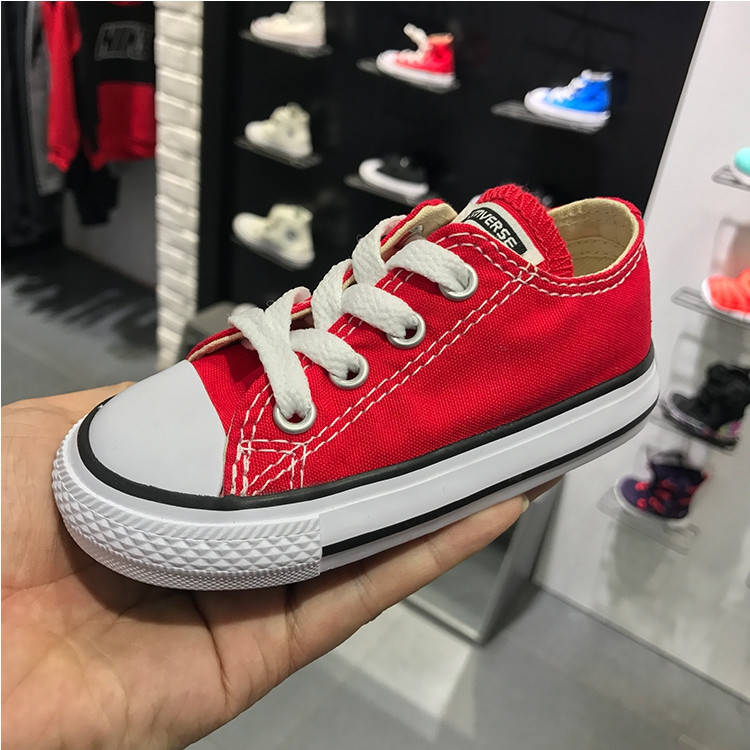 

Низкие детские красные кеды Converse All Star 24