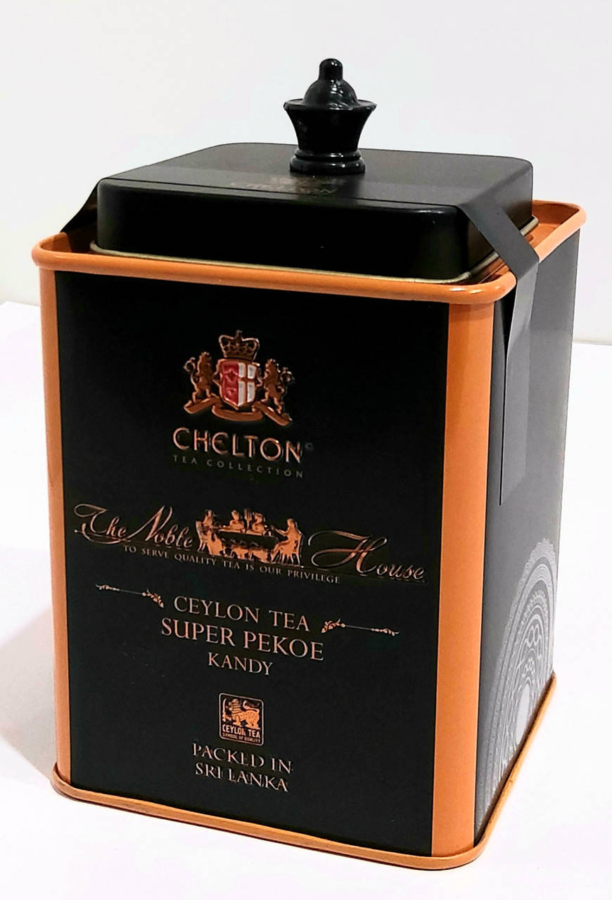 

Подарочный чай Челтон Chelton Благородный Дом Супер Пекое 60 г в жестяной банке