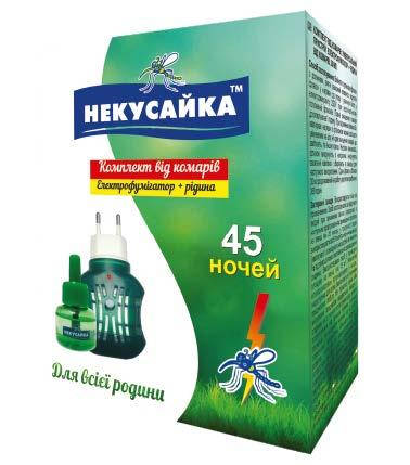 

Наборы Некусайка электрофумигатор+Жидкость от комаров и москитов 45 ночей