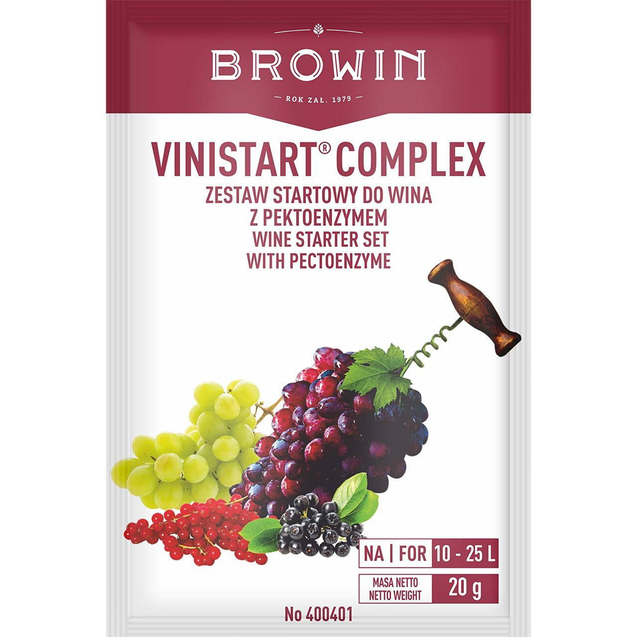 

BIOWIN Vinistart Complex Набор стартовый для вина с ферментами, 20г