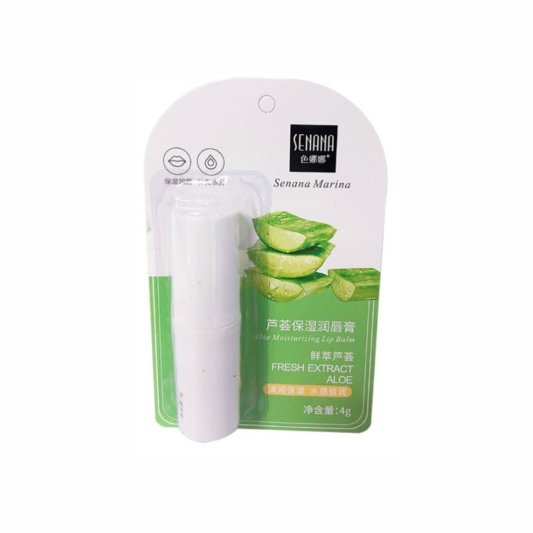 

Питательный и освежающий бальзам для губ с экстрактом алое Senana Fresh Extract Aloe