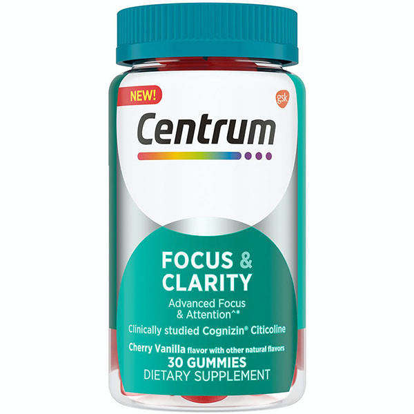 

Комплекс для памяти и когнитивных функций Centrum Focus & Clarity Gummies Cognizin Citicoline 30шт