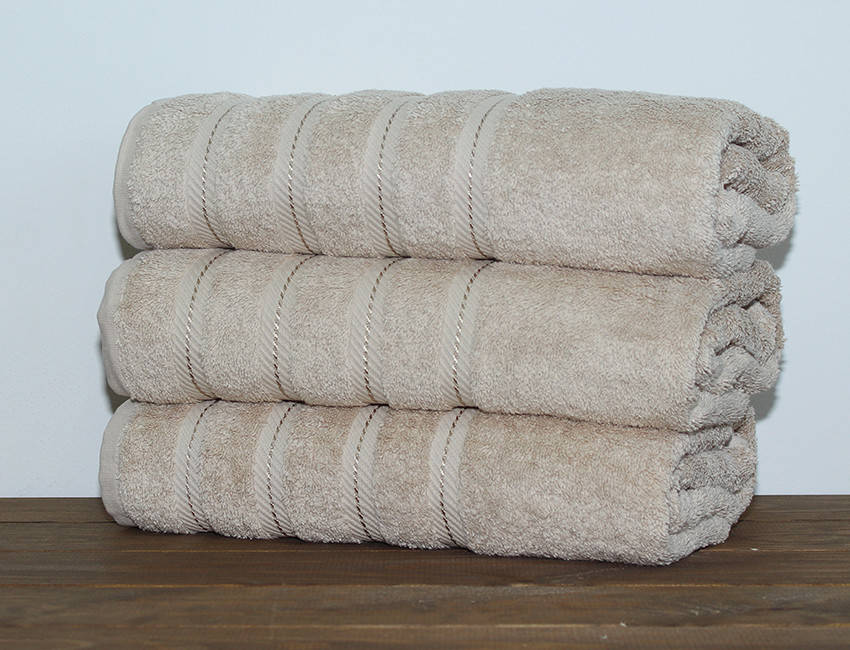 

Полотенце махровое, микрокоттон, 100% хлопок, размер 70х140 см, Турция, Soft Linen цвет: бежевый