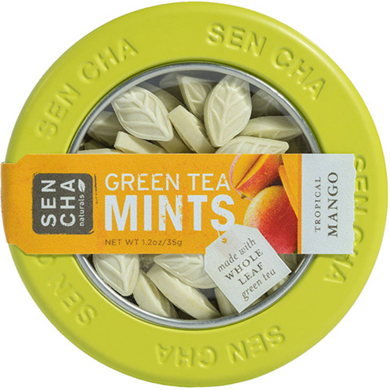 

Sencha Naturals, Мятные леденцы с зеленым чаем, тропический манго, 1,2 унции (35 г)