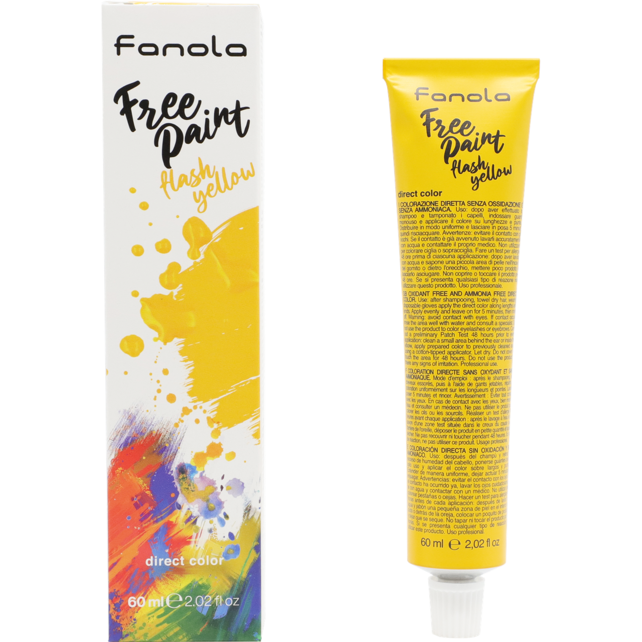 

Фарба для волосся Fanola Free Paint спалах жовтого 60 мл