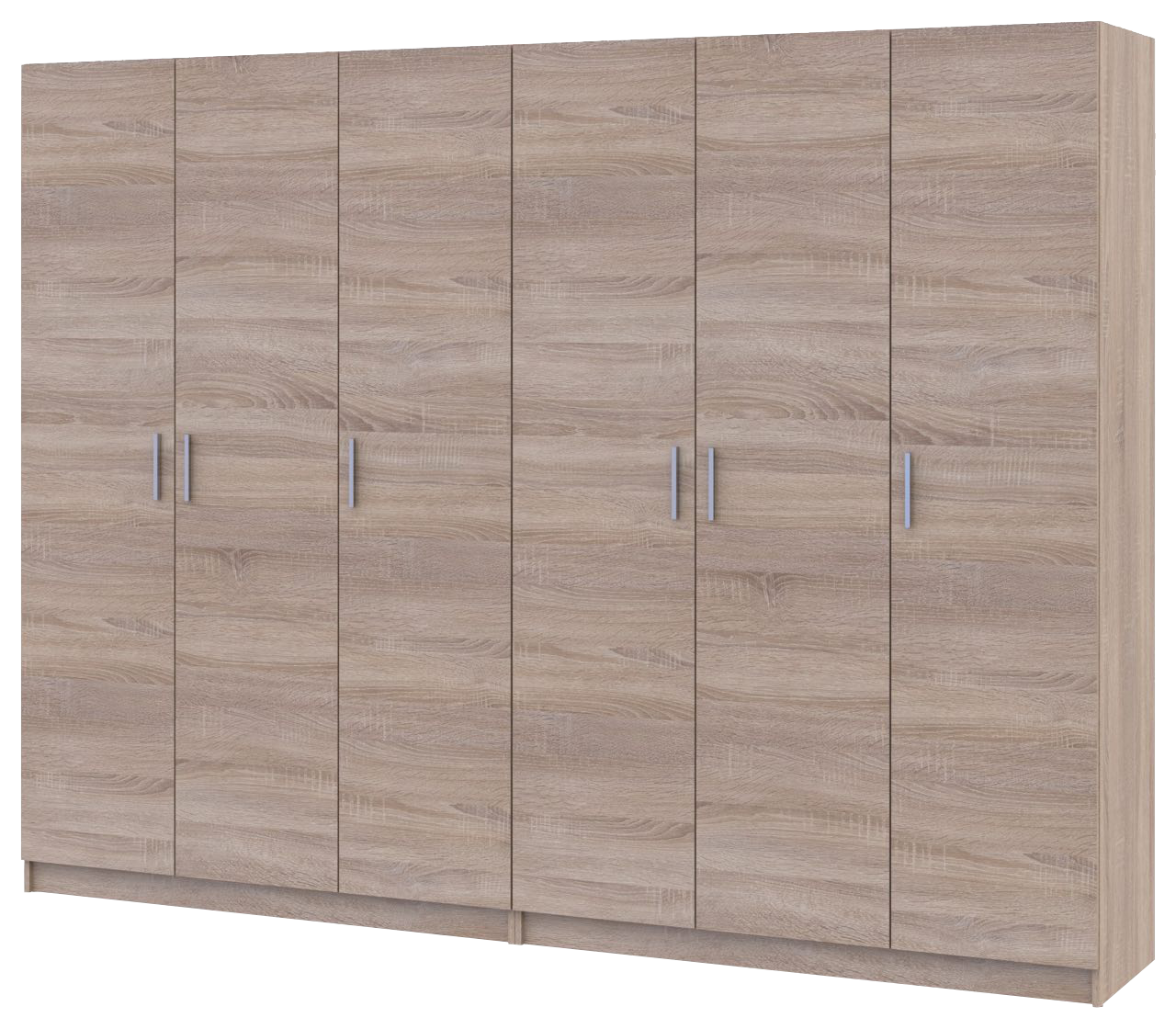 Шафа для одягу Doros Промо Дуб Cонома 3+3 ДСП 270х48х204 (42005005) 4