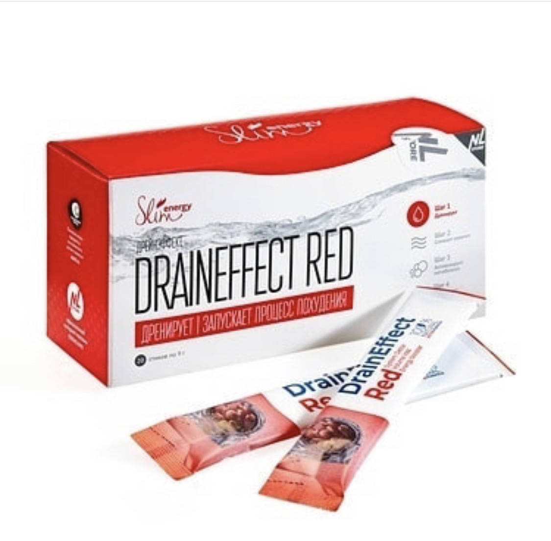 

Дренирующий напиток для похудения DrainEffect Red, красный дрейн