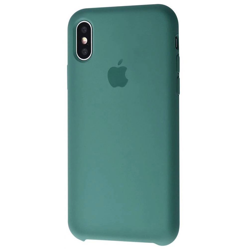 

Чехол Silicone case для IPhone Xs max Pine green зеленый, Зелёный