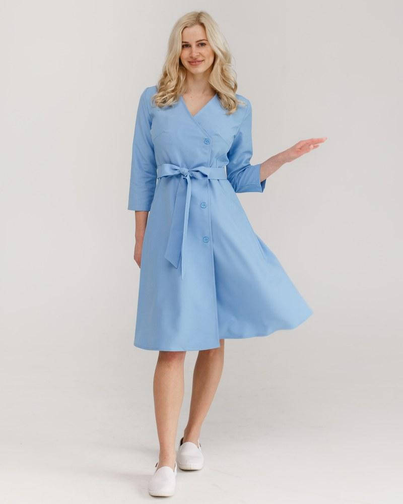 

Медицинское платье Прованс голубое, Голубой