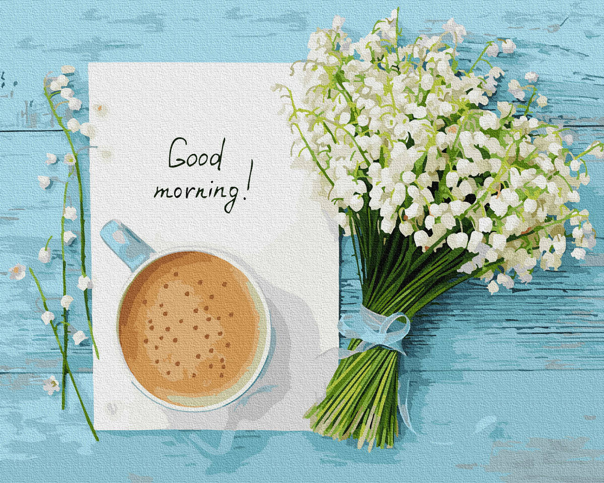 

Картина по Номерам Утренний букетик ландышей 40х50см RainbowArt