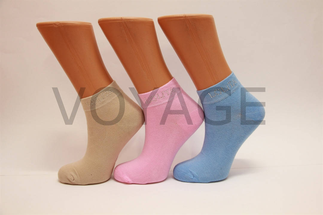 

Женские носки короткие с хлопка UGS 35-38 яркие ассорти