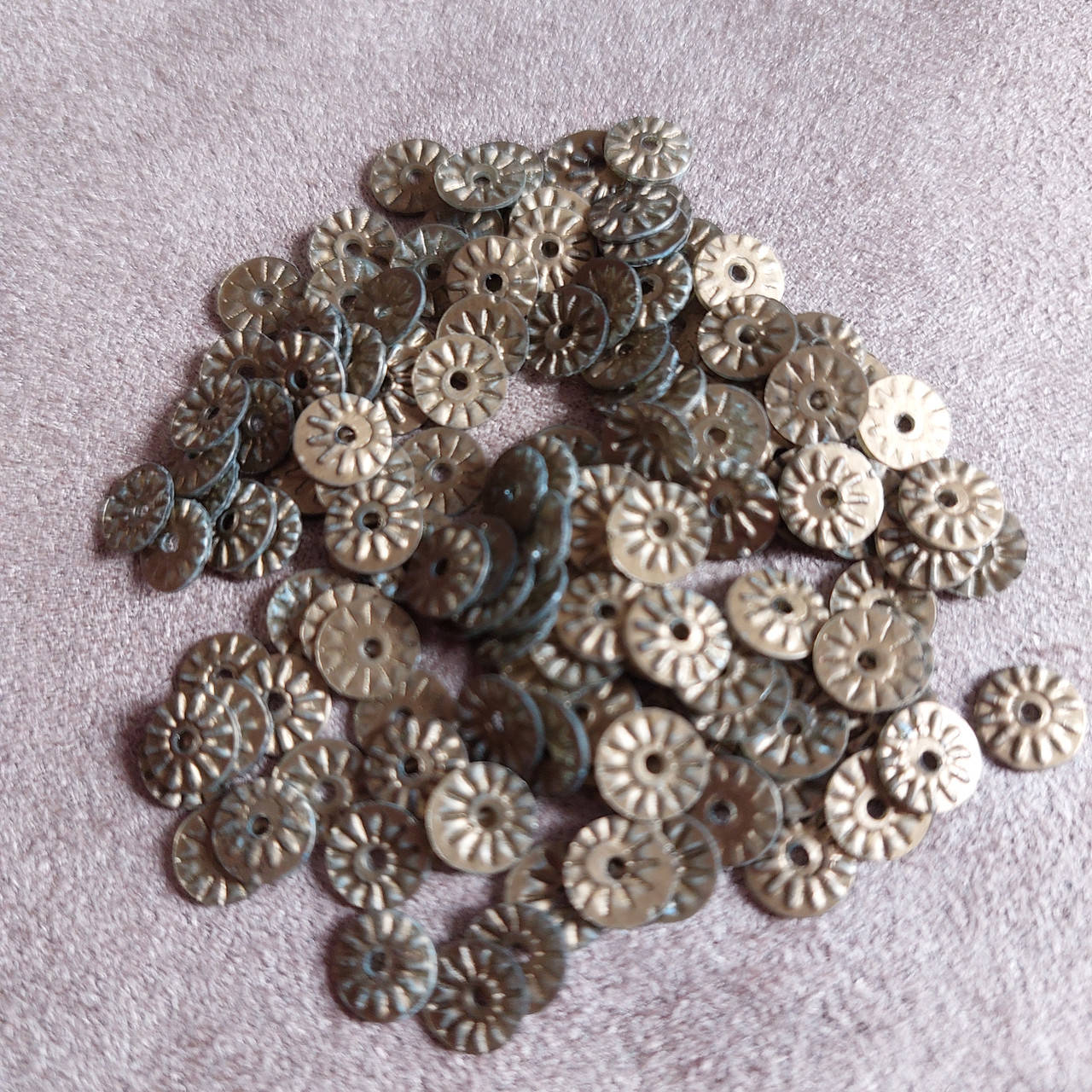 

Пайетки круглые монетки, 6мм, бронза, 5г