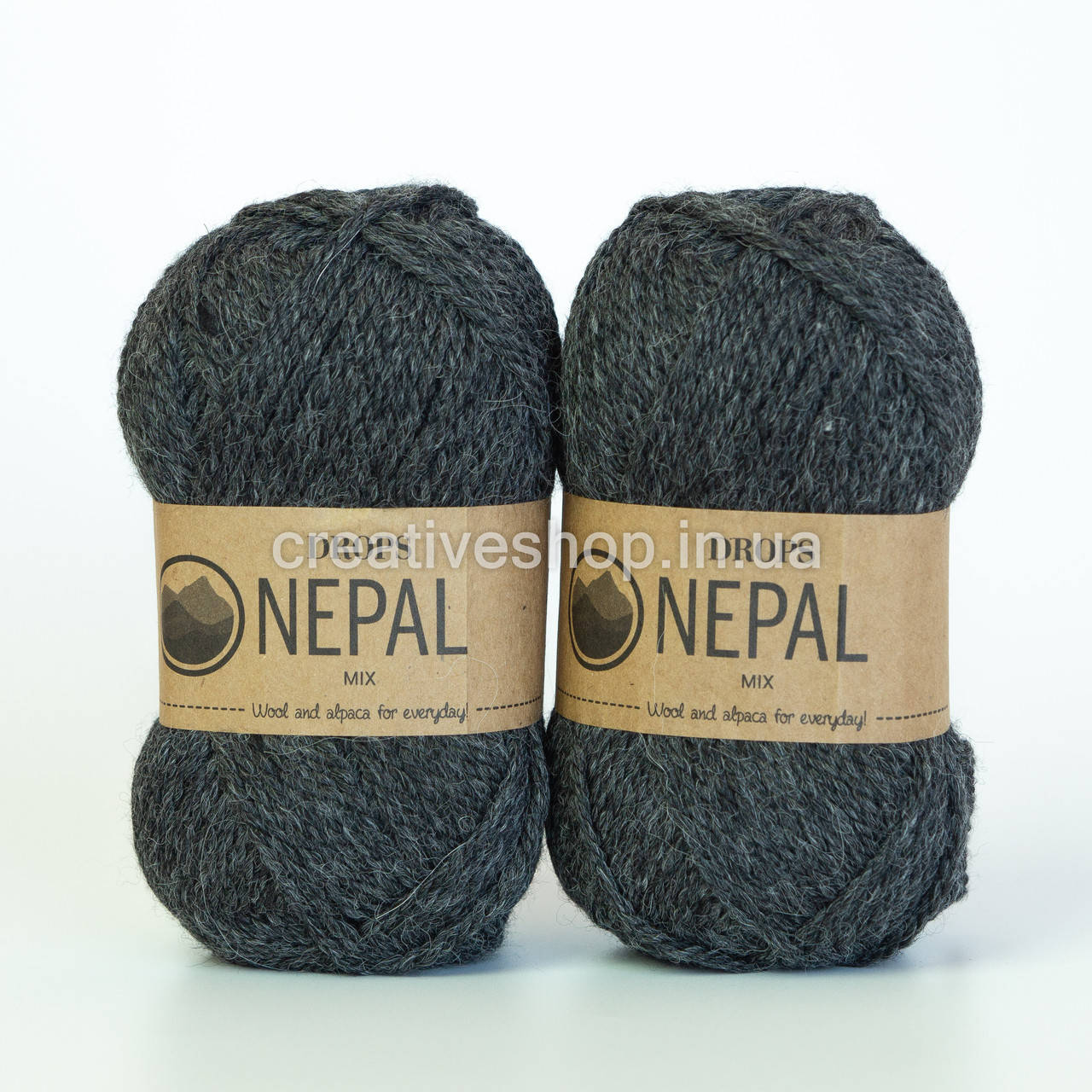

Пряжа Drops Nepal Mix (цвет 0506 dark grey)