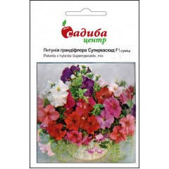 

Семена Петуния крупноцветковая Суперкаскад F1 смесь 10 семян Pan American Садыба Центр, Разные цвета