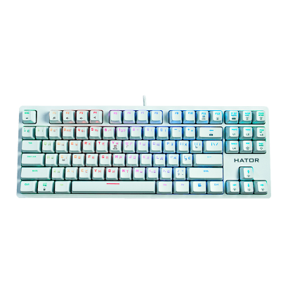 

Клавиатура Проводной Hator Rockfall EVO Kailh Optical (HTK-615) White