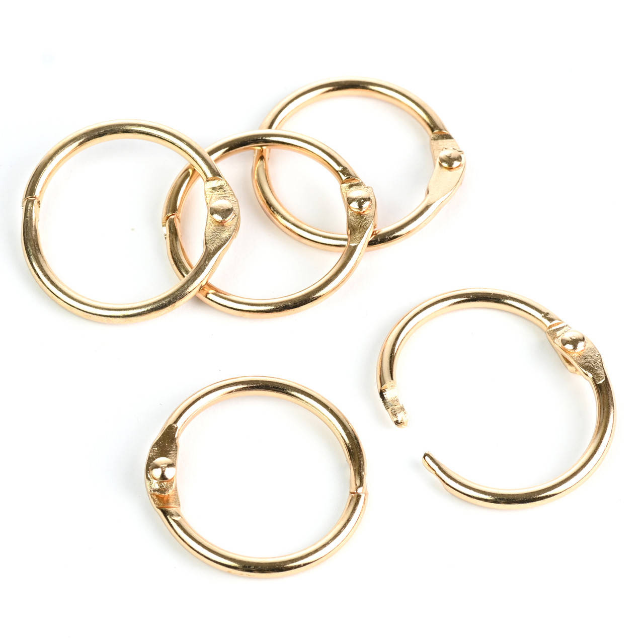 

Кольца для блокнота металические, разъемные Золото 20мм 1шт (KDA015)