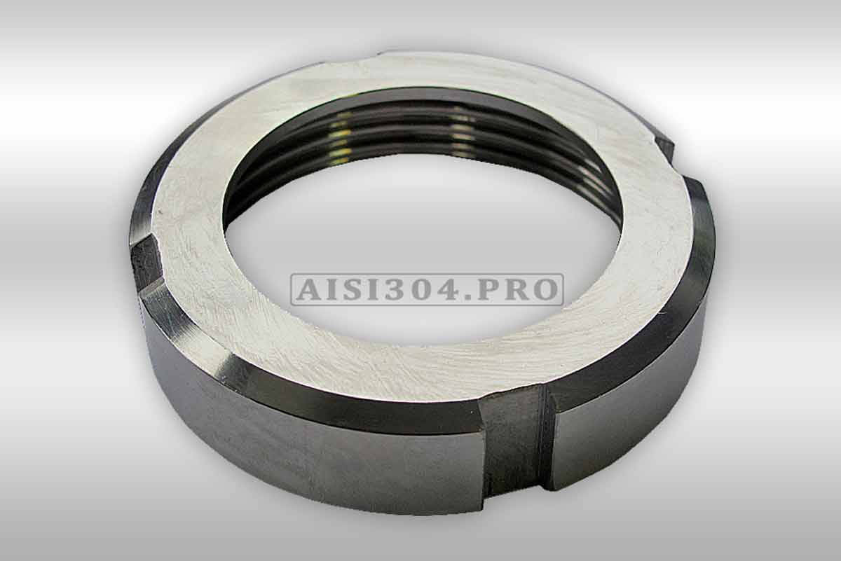 

Гайка шлицевая нержавеющая Dn 25 AISI 304
