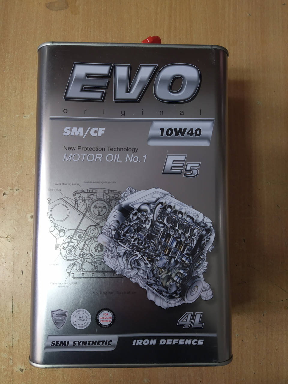 

Полусинтетическое моторное масло EVO E5 10w40 (A3/B4) 4л. - производства Германии
