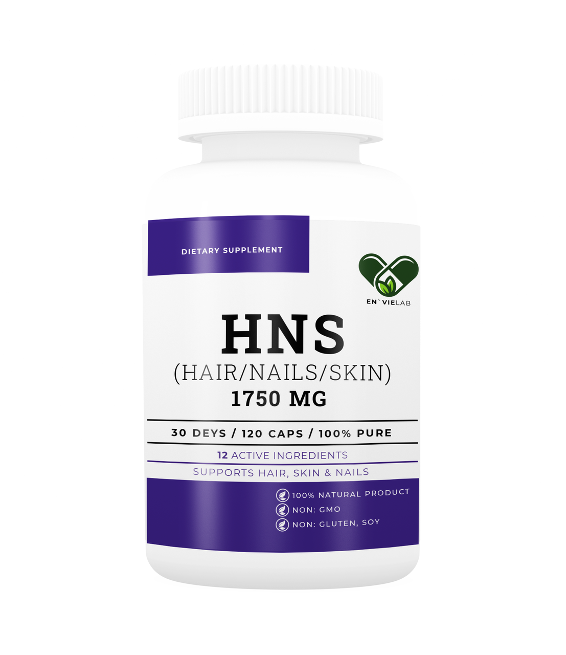 

Витамины для кожи, волос и ногтей HNS En`viel Lab 1750 мг. PREMIUM (120 капсул) Vitamin Hair Nails Skin