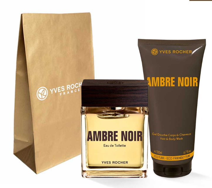 

Набір Аромат та Парфумований Гель для Тіла Ambre Noir ив роше Франция