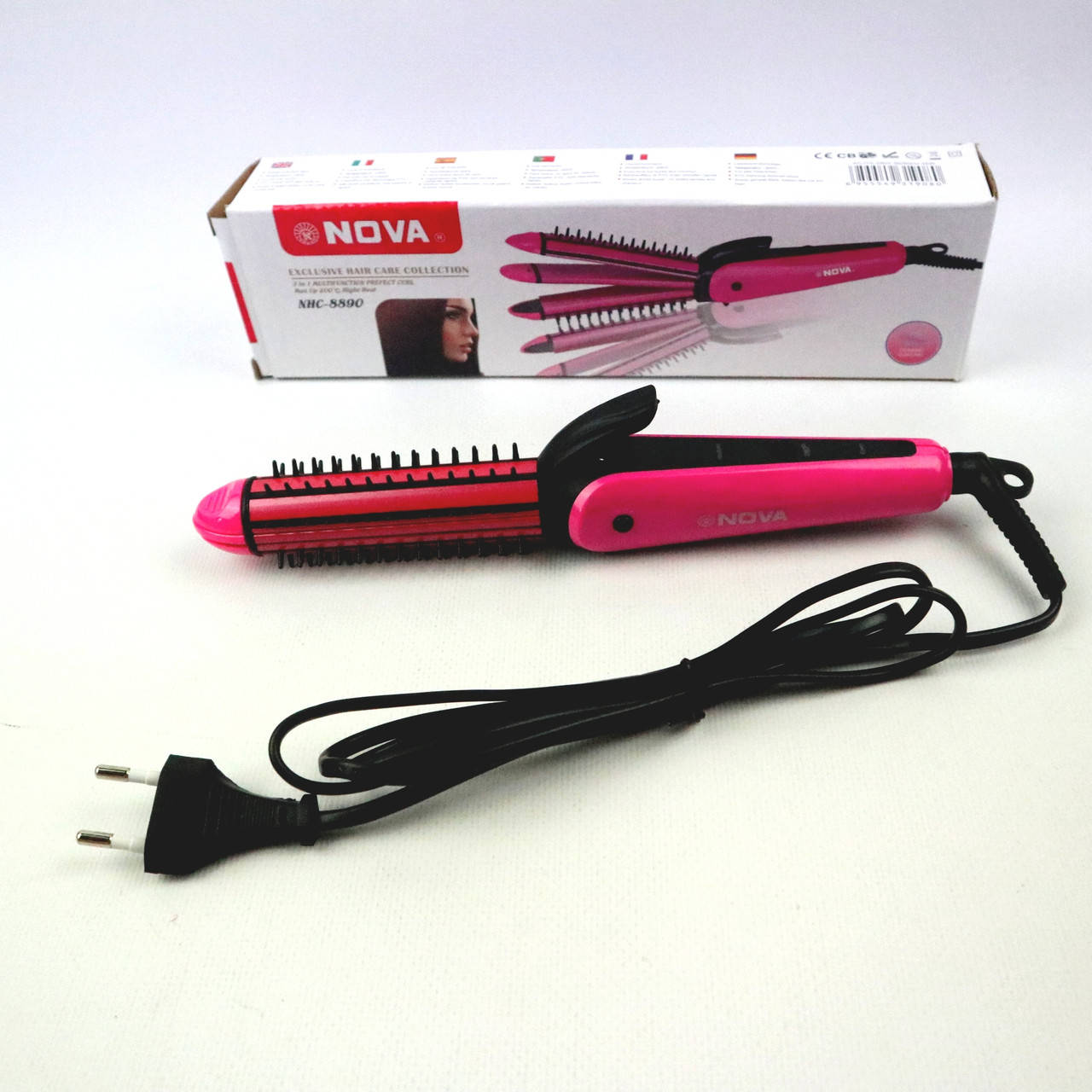 

Утюжок 3 в 1 NOVA NHC-8890 (Плойка выпрямитель гофре)