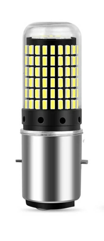 

Светодиодная лампа белая мотоцикл, скутер (цена за 1шт) BA20D-144SMD 3014белая