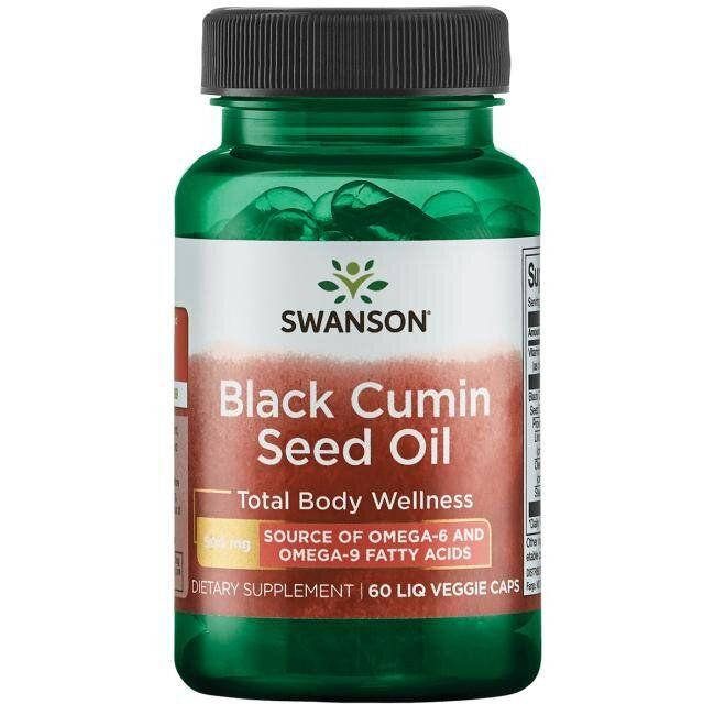 

Масло семян черного тмина Swanson Black Cumin Seed Oil 500 mg 60 caps