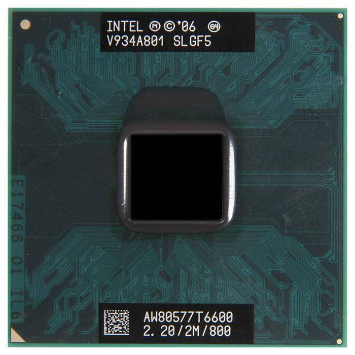 

Процессор для ноутбука P Intel Core 2 Duo T6600 2x2,2Ghz 2Mb Cache 800Mhz Bus бу