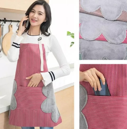 

Водонепроницаемый кухонный фартук. Красный Кладовка