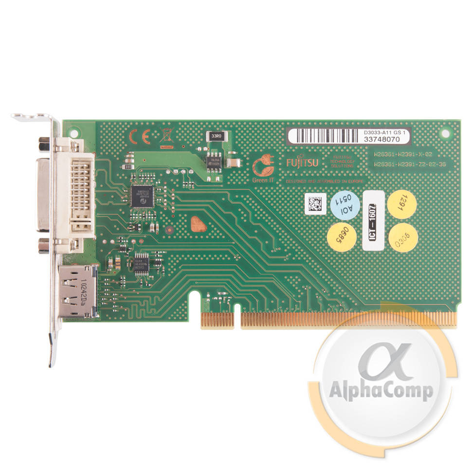 

Адаптер PCI-E DVI Fujitsu (DVI • DisplayPort) БУ