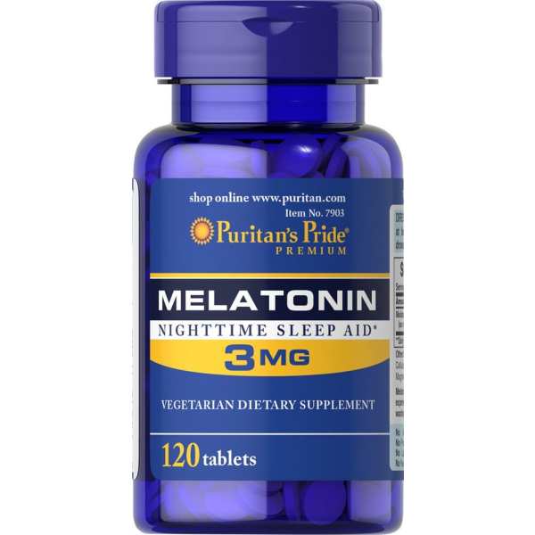 

Мелатонин Puritan's Pride Melatonin 3 mg (120 таб.)