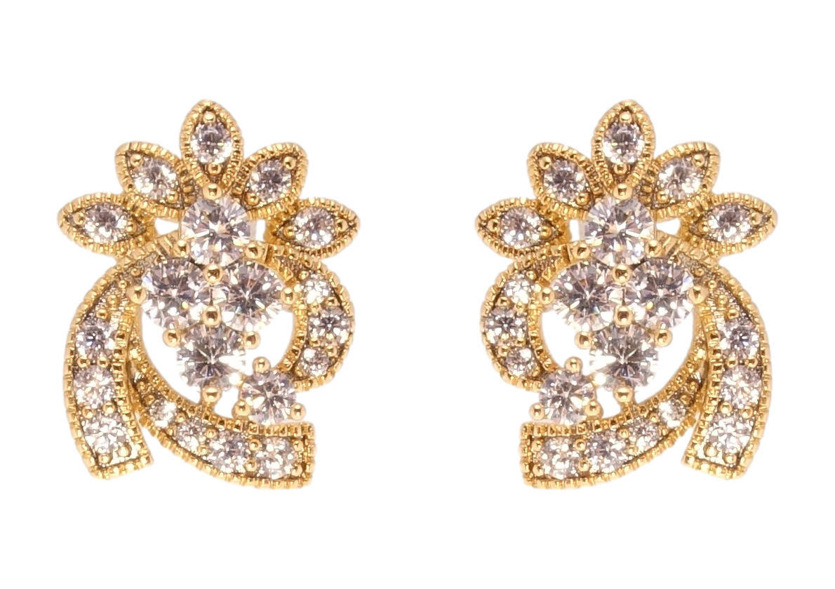 

Серьги Xuping Позолота 18K гвоздики (пусеты) "Живописность с цирконием"