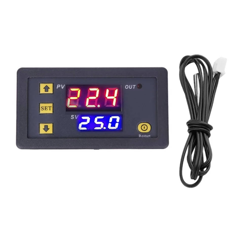 

Терморегулятор W3230 от -55 - 120°С напряжение 220 вольт, Черный
