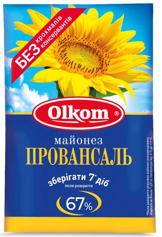 

Майонез Провансаль 67 % олком 650 г