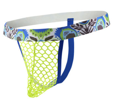 

Мужские трусы Стринги Tropic сетка Yellow (L), Желтый