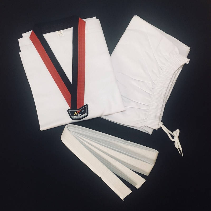 

Добок (форма) для Taekwondo WT (WTF) СО-012 (рост 110-180см), Белый