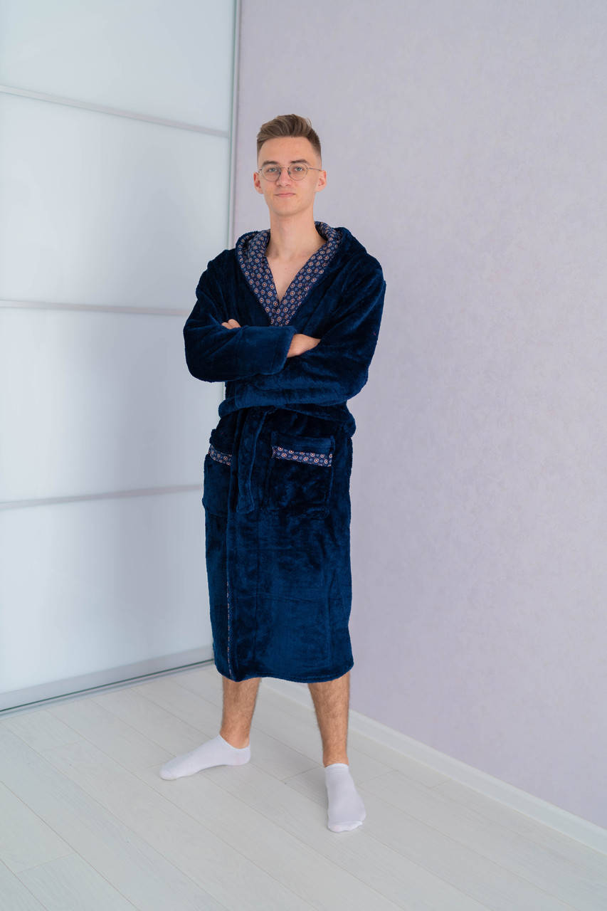 

Чоловічий махровий халат 2XL