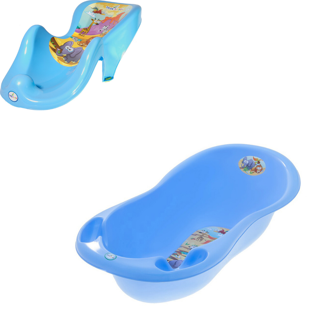 

Комплект 2 единицы ванночка большая 102 см, горка для купания "Сафари"