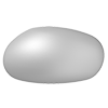 

Жемчуг неправильной формы Preciosa (Чехия) 16х14 мм Light Grey, Белый
