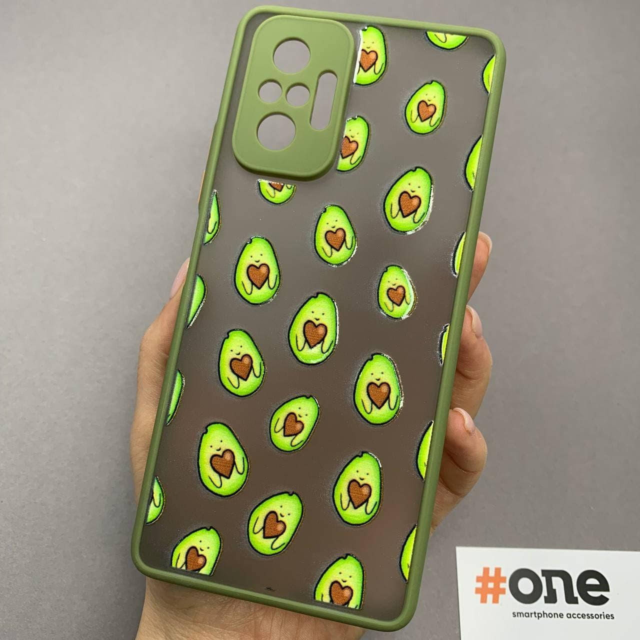 

Чехол для Xiaomi Redmi Note 10 Pro с принтом с защитой камеры чехол на сяоми нот 10 про зеленый авокадо PCR, Зелёный
