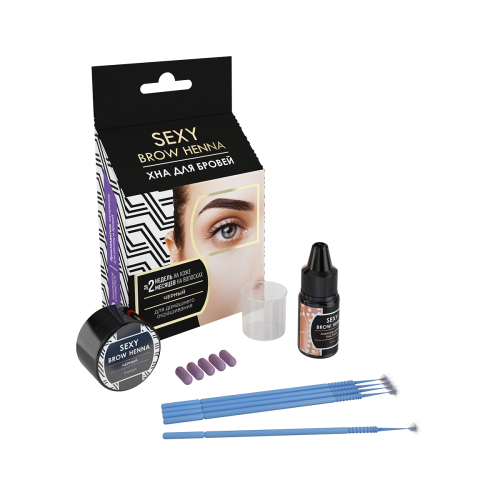 

Sexy Brow Henna. Набор для домашнего окрашивания бровей хной.