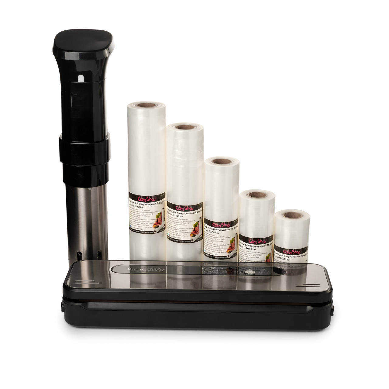 

Подарочный Набор Вакууматор + Набор 5 рулонов + Су Вид Аппарат Гарантия 12 месяцев