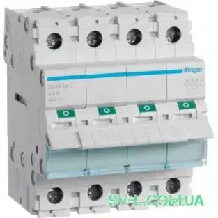 

Выключатель нагрузки 4 полюса 40А 400V 4м SBN440 Hager